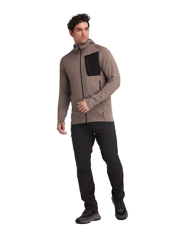POLERON OUTDOOR Y CASUAL HOMBRE PJACK - K852 | MARRON CLARO - 6
