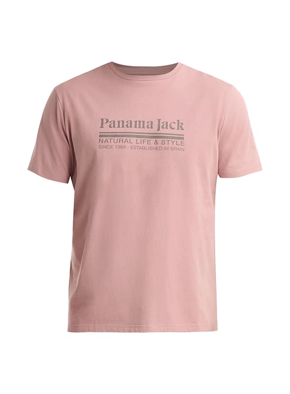 POLERA HOMBRE ALGODON ESTAMPADA PANAMA JACK - K857 | ROSA - 7