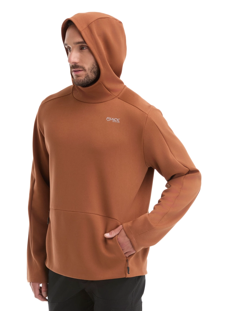 POLERON HOMBRE DEPORTIVO HOODIE PANAMA JACK - L981 | NARANJA - 4