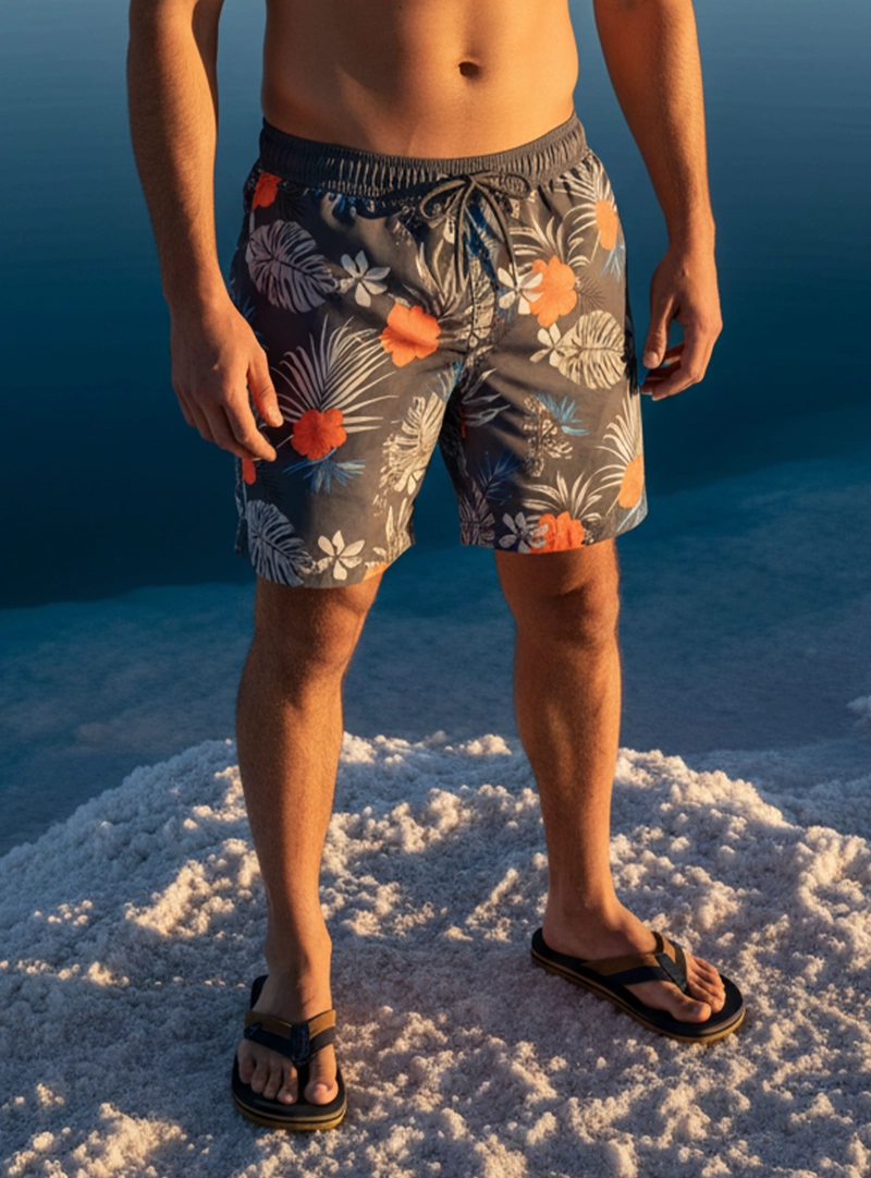 TRAJE DE BAÑO HOMBRE FUL PRINT PANAMA JACK - PJH015M | GRIS - 1