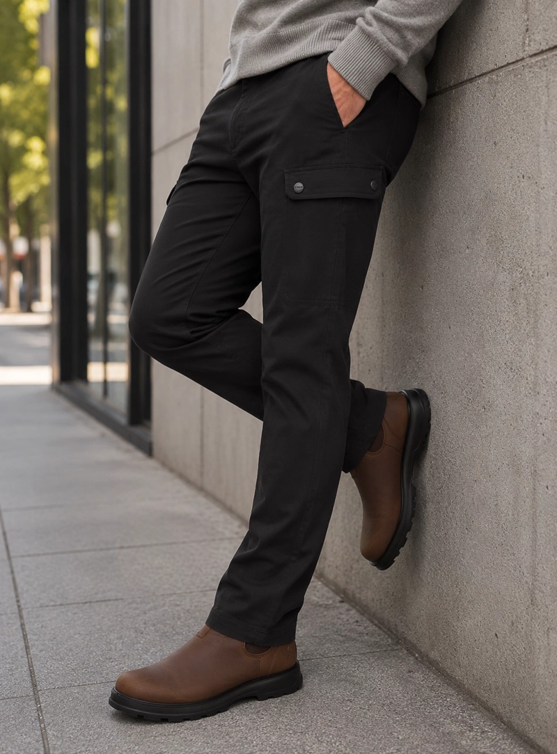 PANTALON HOMBRE CARGO CASUAL PANAMA JACK - L977 | NEGRO - 1