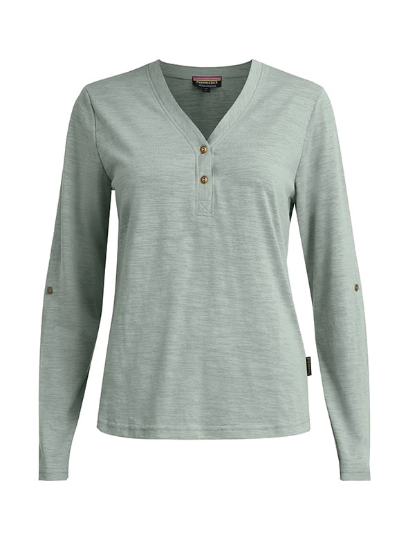 POLERA MANGA LARGA AJUSTABLE MUJER PANAMA JACK - K843 | VERDE - 7