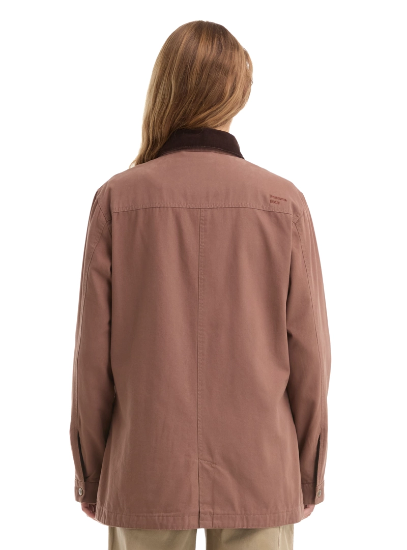 CHAQUETA MUJER CANVAS FRANELA PANAMA JACK - L985 | MARRON CLARO - 3