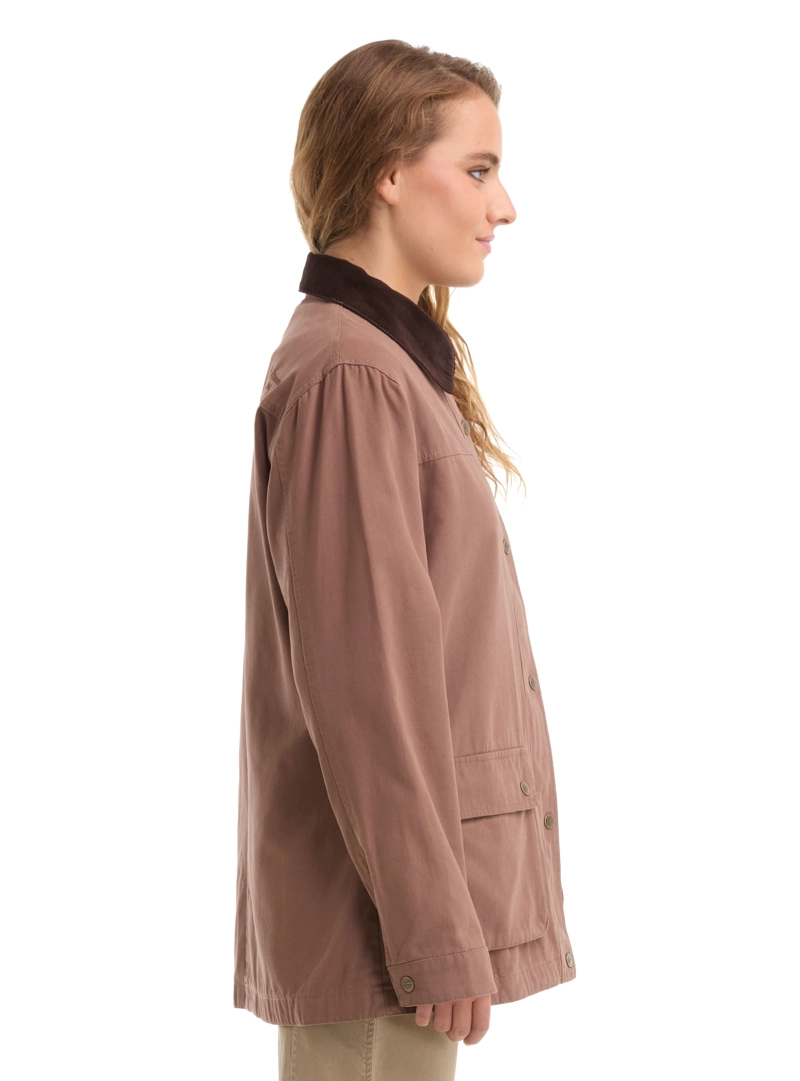 CHAQUETA MUJER CANVAS FRANELA PANAMA JACK - L985 | MARRON CLARO - 4