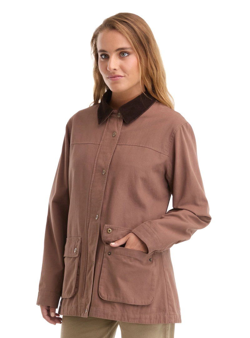 CHAQUETA MUJER CANVAS FRANELA PANAMA JACK - L985 | MARRON CLARO - 5