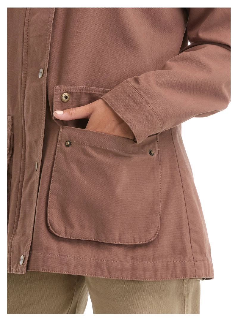 CHAQUETA MUJER CANVAS FRANELA PANAMA JACK - L985 | MARRON CLARO - 6