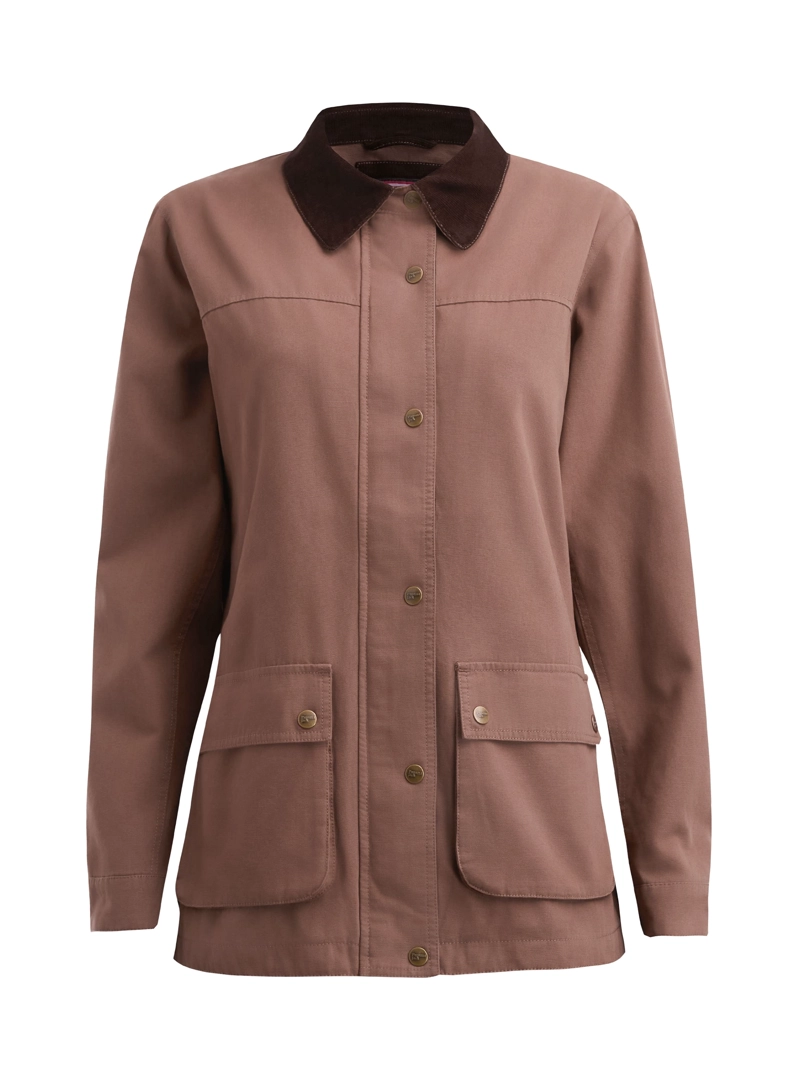 CHAQUETA MUJER CANVAS FRANELA PANAMA JACK - L985 | MARRON CLARO - 8