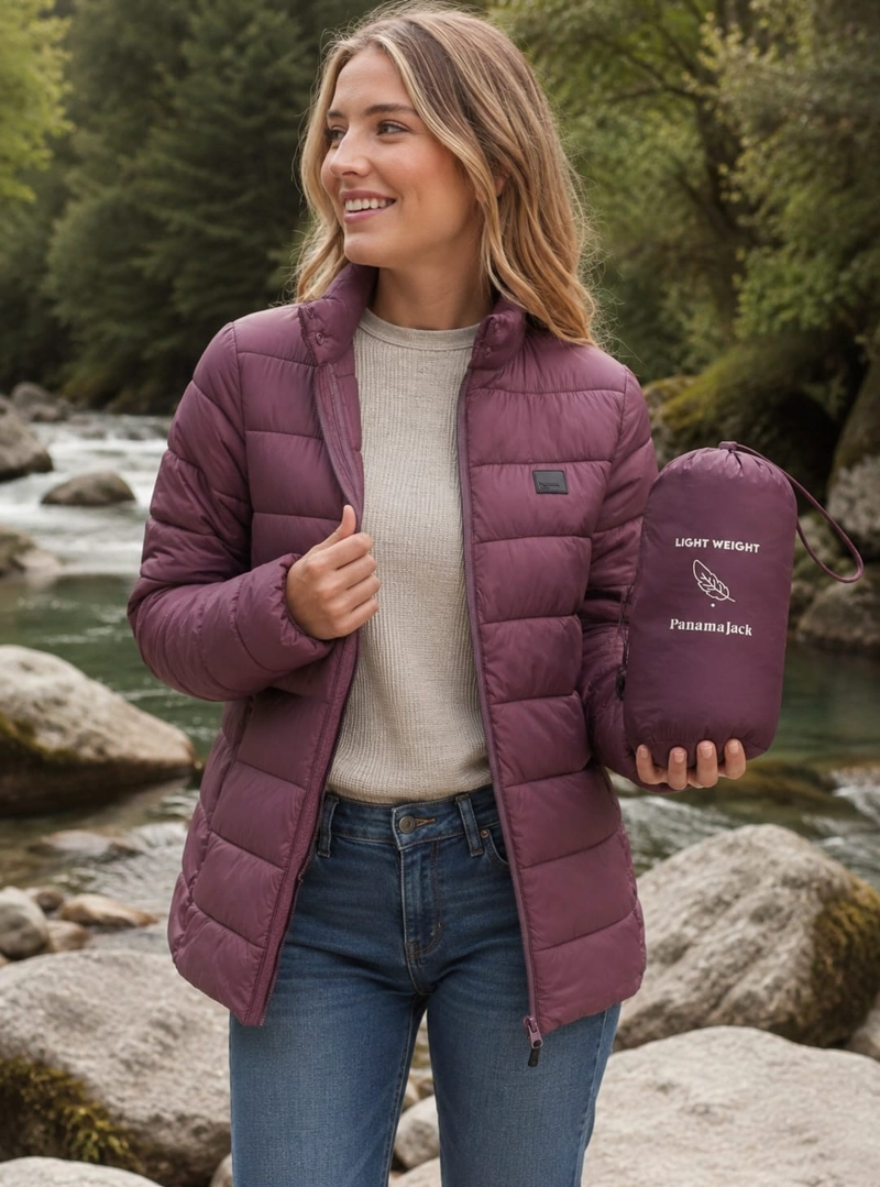 PARKA MUJER LIVIANA CASUAL PANAMA JACK - L988 | BORDO - 1