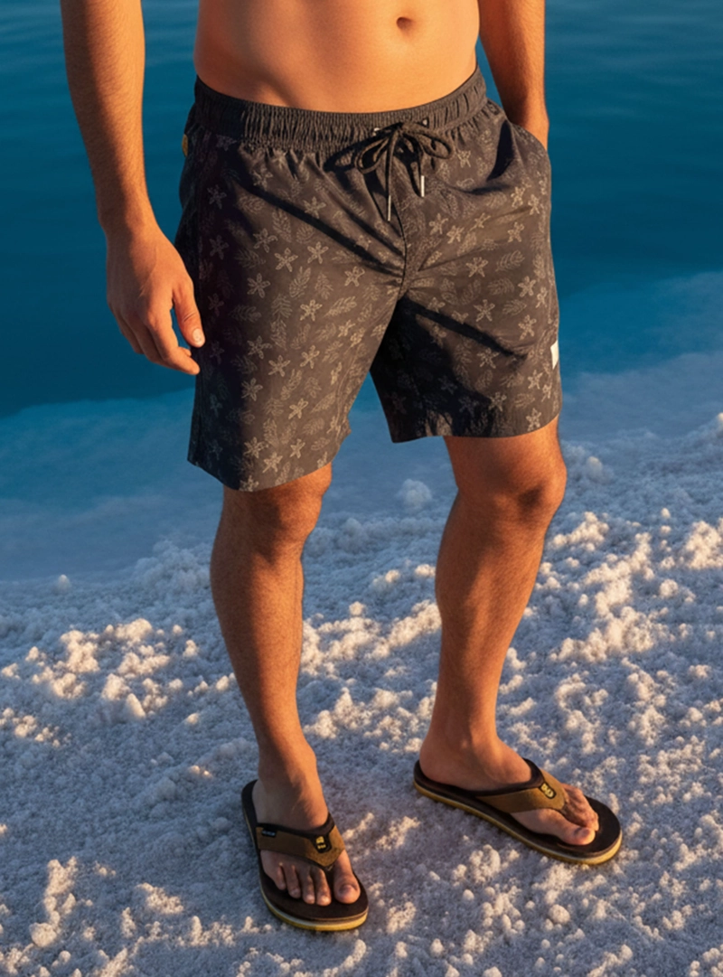 TRAJE DE BAÑO HOMBRE FUL PRINT PANAMA JACK - PJH015M | NEGRO - 1