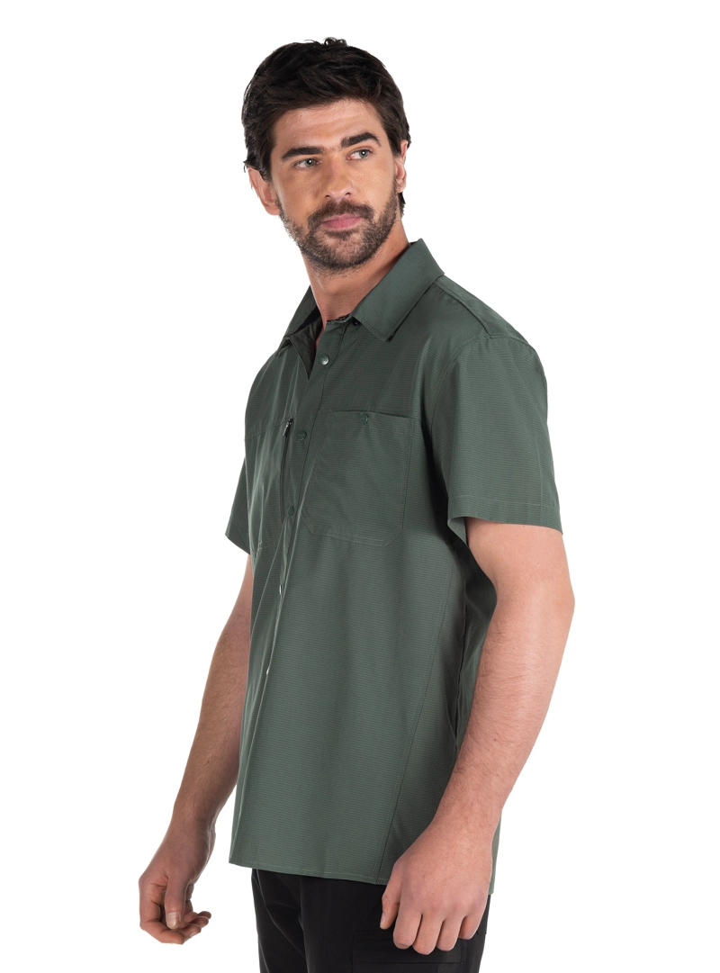 CAMISA HOMBRE OUTDOOR MANGA CORTA PJACK - PAH003M | VERDE - 5