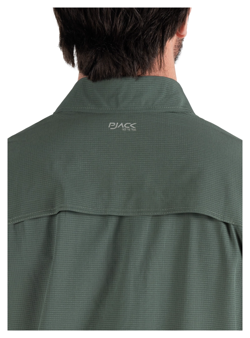 CAMISA HOMBRE OUTDOOR MANGA CORTA PJACK - PAH003M | VERDE - 6