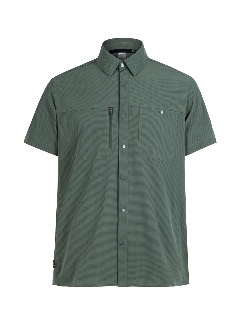 CAMISA HOMBRE OUTDOOR MANGA CORTA PJACK - PAH003M | VERDE - 7