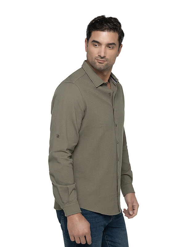 CAMISA HOMBRE MANGA LARGA CON TEXTURA PANAMA JACK - I960 | BEIGE - 7