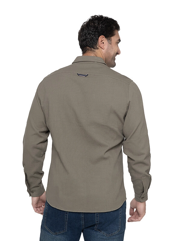 CAMISA HOMBRE MANGA LARGA CON TEXTURA PANAMA JACK - I960 | BEIGE - 8