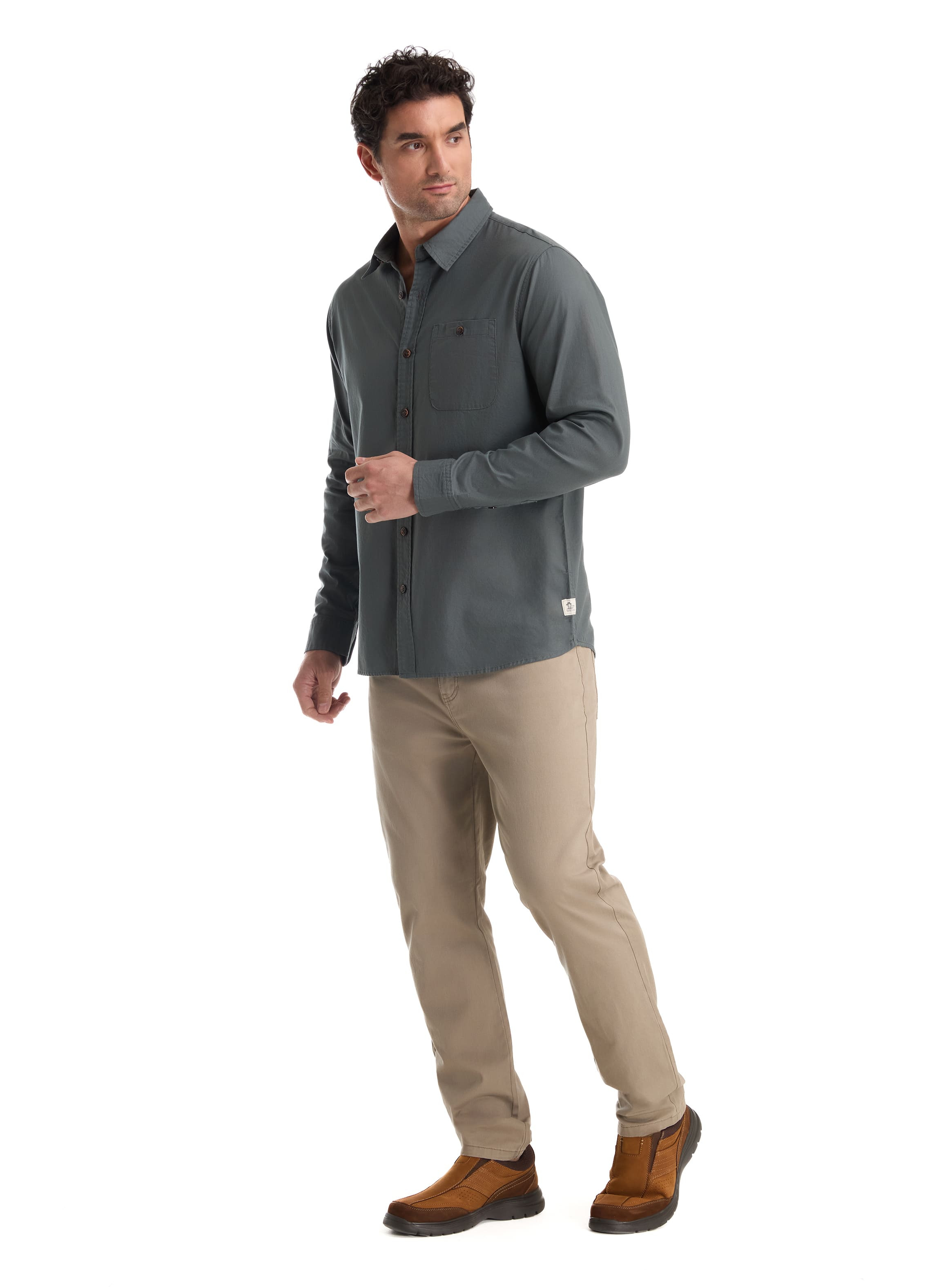 CAMISA CASUAL HOMBRE PANAMA JACK - K867 | GRIS - 5