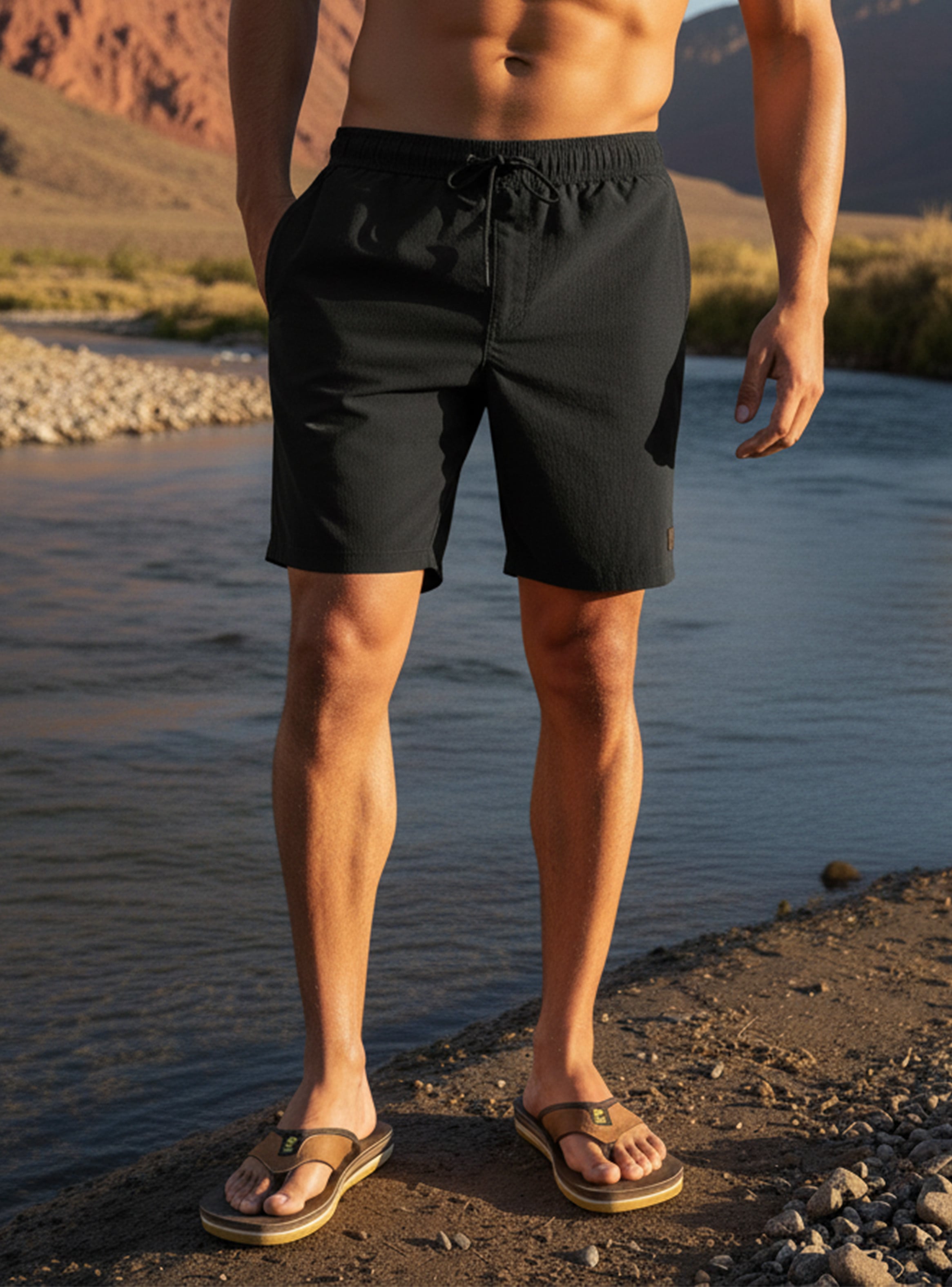 TRAJE DE BAÑO HOMBRE PANAMA JACK - PJH019M | NEGRO - 1