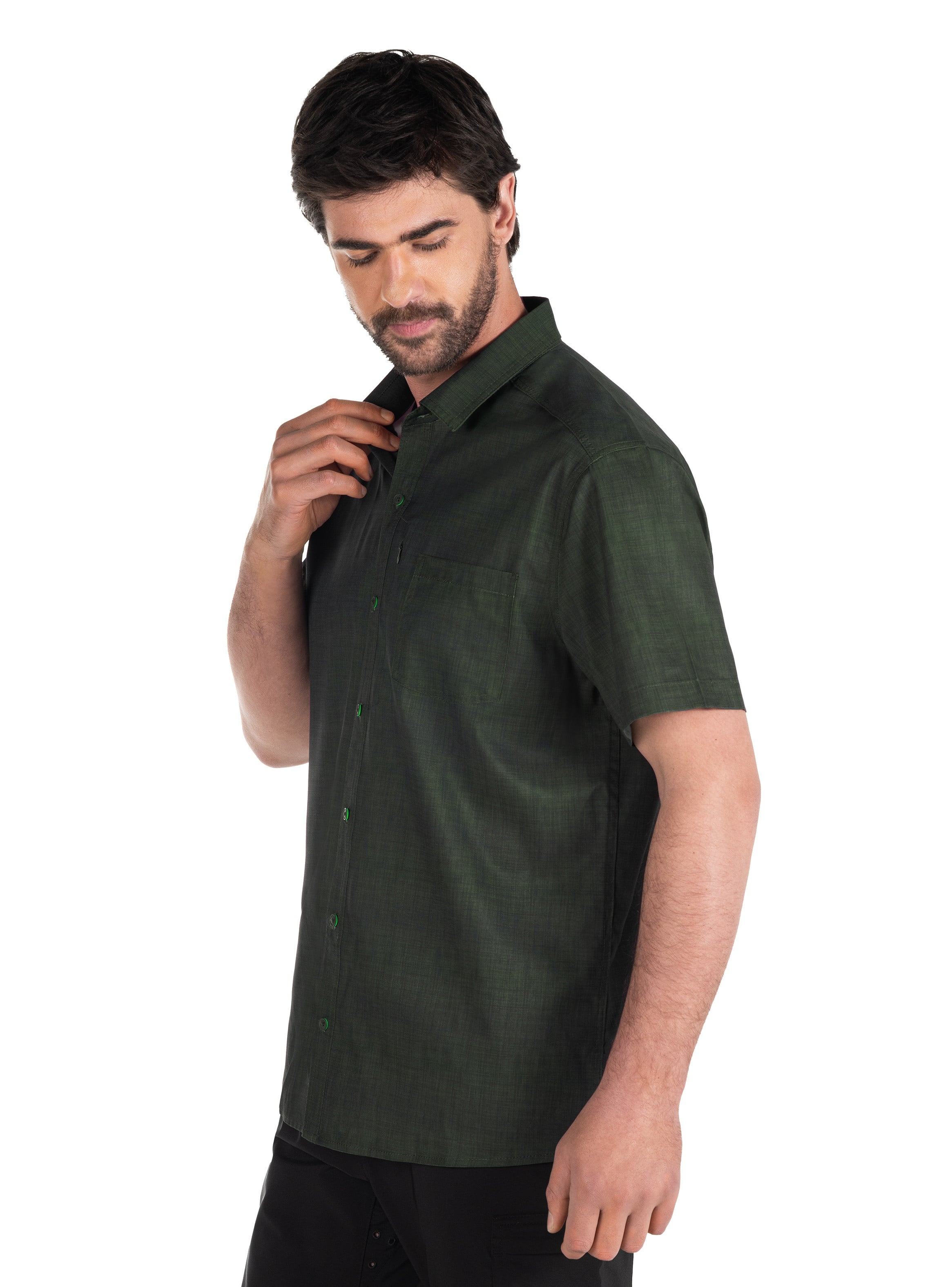 CAMISA OUTDOOR HOMBRE PJACK - PAH002M | VERDE - 4