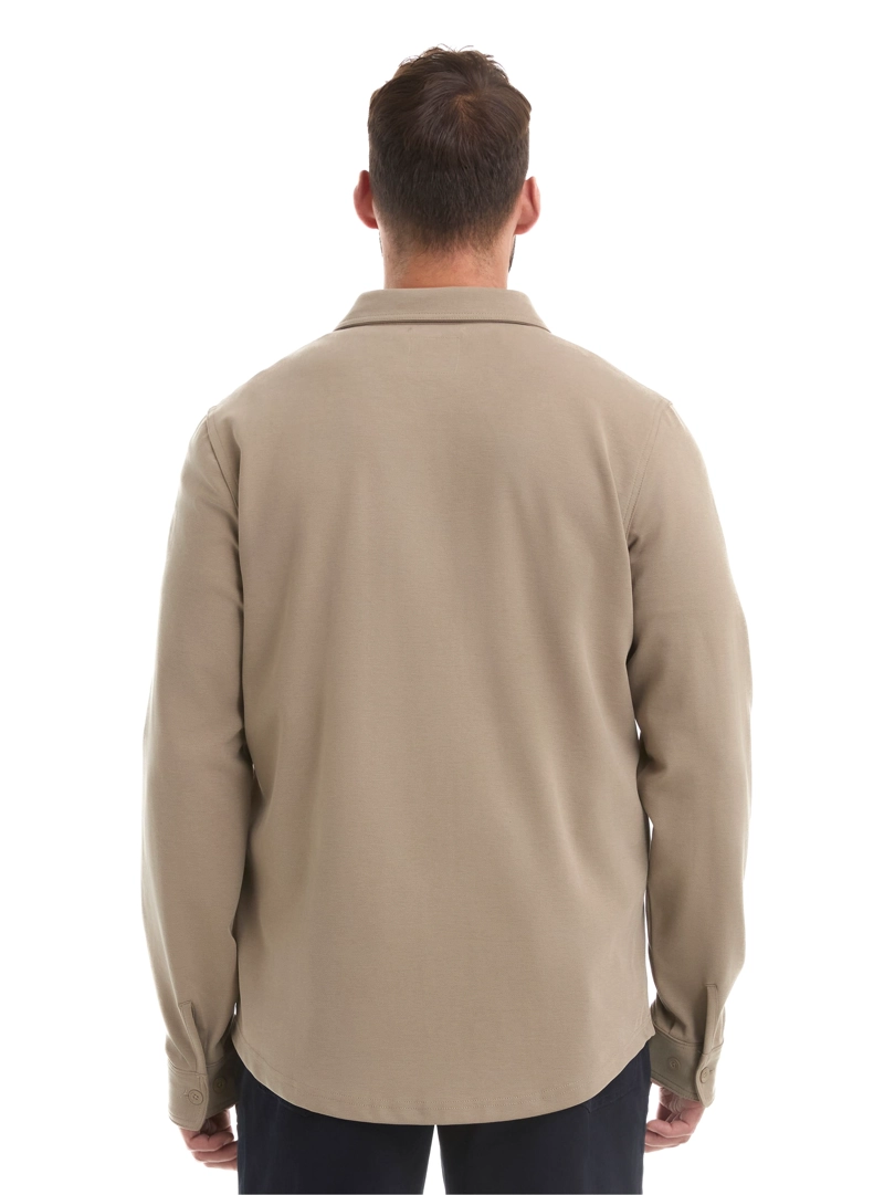 CAMISA HOMBRE MANGA LARGA TEXTURA CASUAL PANAMA JACK - L962 | BEIGE - 2