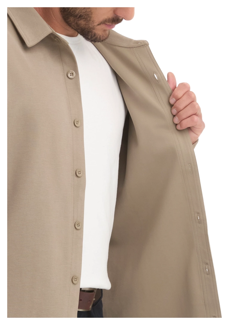 CAMISA HOMBRE MANGA LARGA TEXTURA CASUAL PANAMA JACK - L962 | BEIGE - 6