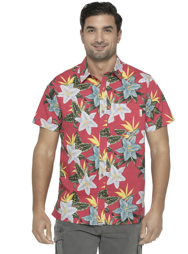 GUAYABERA PALMA CASUAL HOMBRE PANAMA JACK - I961 | FUCSIA - 1