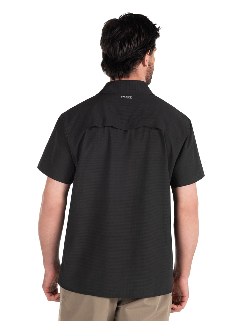 CAMISA HOMBRE OUTDOOR MANGA CORTA PJACK - PAH003M | NEGRO - 3