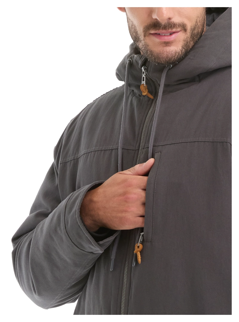 CHAQUETA HOMBRE CANVAS GORRO PANAMA JACK - L969 | GRIS - 4