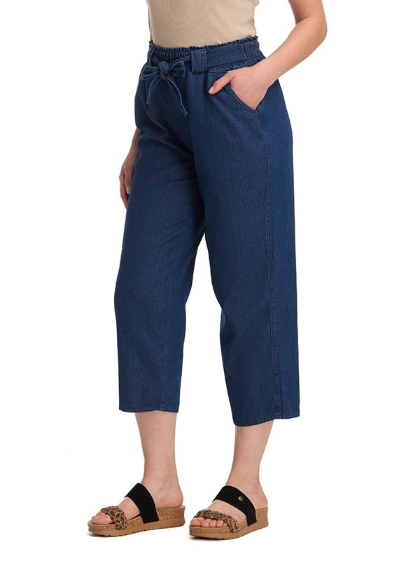 PANTALON MUJER PALAZZO TIPO JEANS CASUAL PANAMA JACK - K848 | AZUL - 2