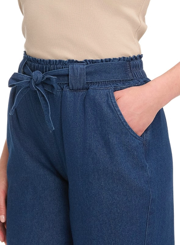 PANTALON MUJER PALAZZO TIPO JEANS CASUAL PANAMA JACK - K848 | AZUL - 3
