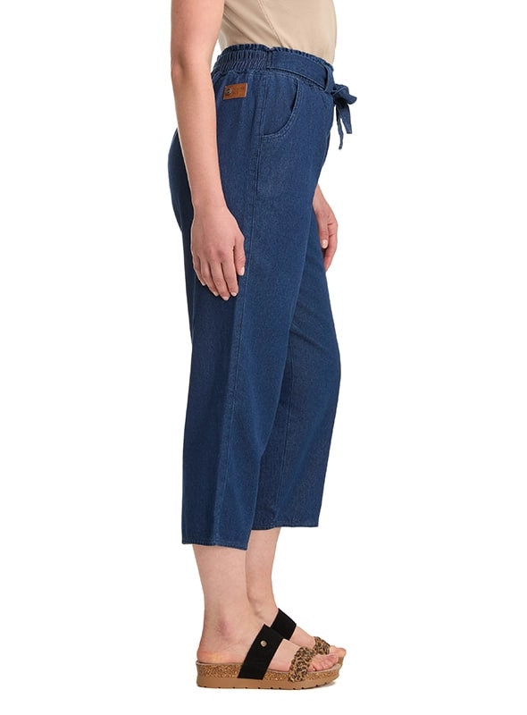 PANTALON MUJER PALAZZO TIPO JEANS CASUAL PANAMA JACK - K848 | AZUL - 5