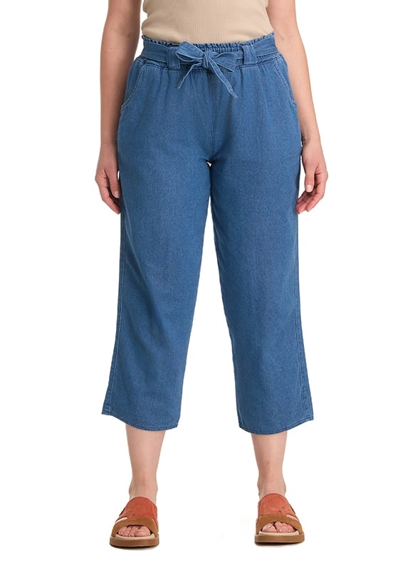 PANTALON MUJER PALAZZO TIPO JEANS CASUAL PANAMA JACK - K848 | AZUL - 8