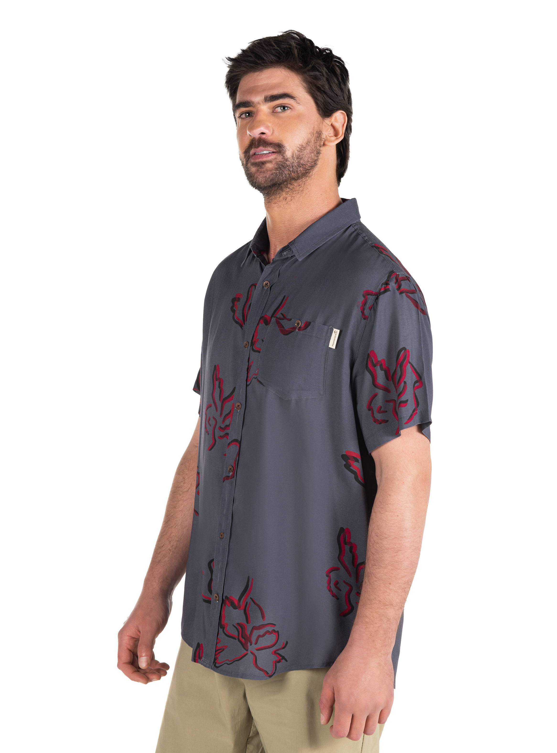 GUAYABERA CASUAL HOMBRE PANAMA JACK - PJH003M | GRIS - 4