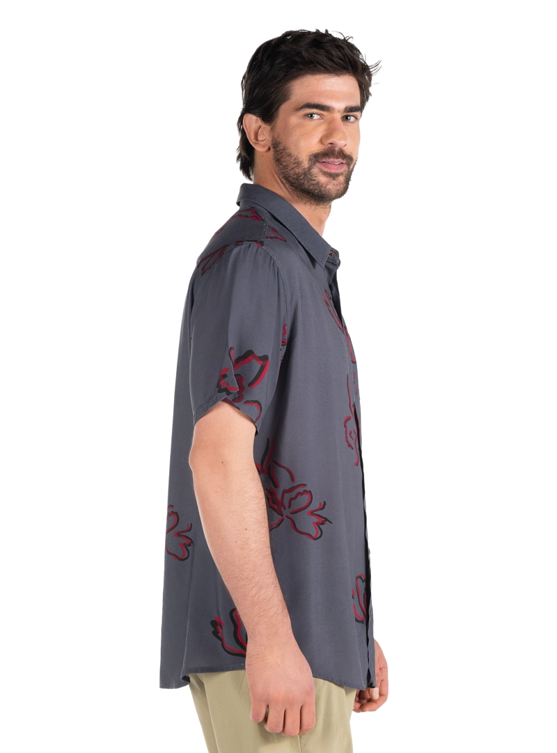 CAMISA GUAYABERA HOMBRE PANAMA JACK - PJH003M | GRIS - 4