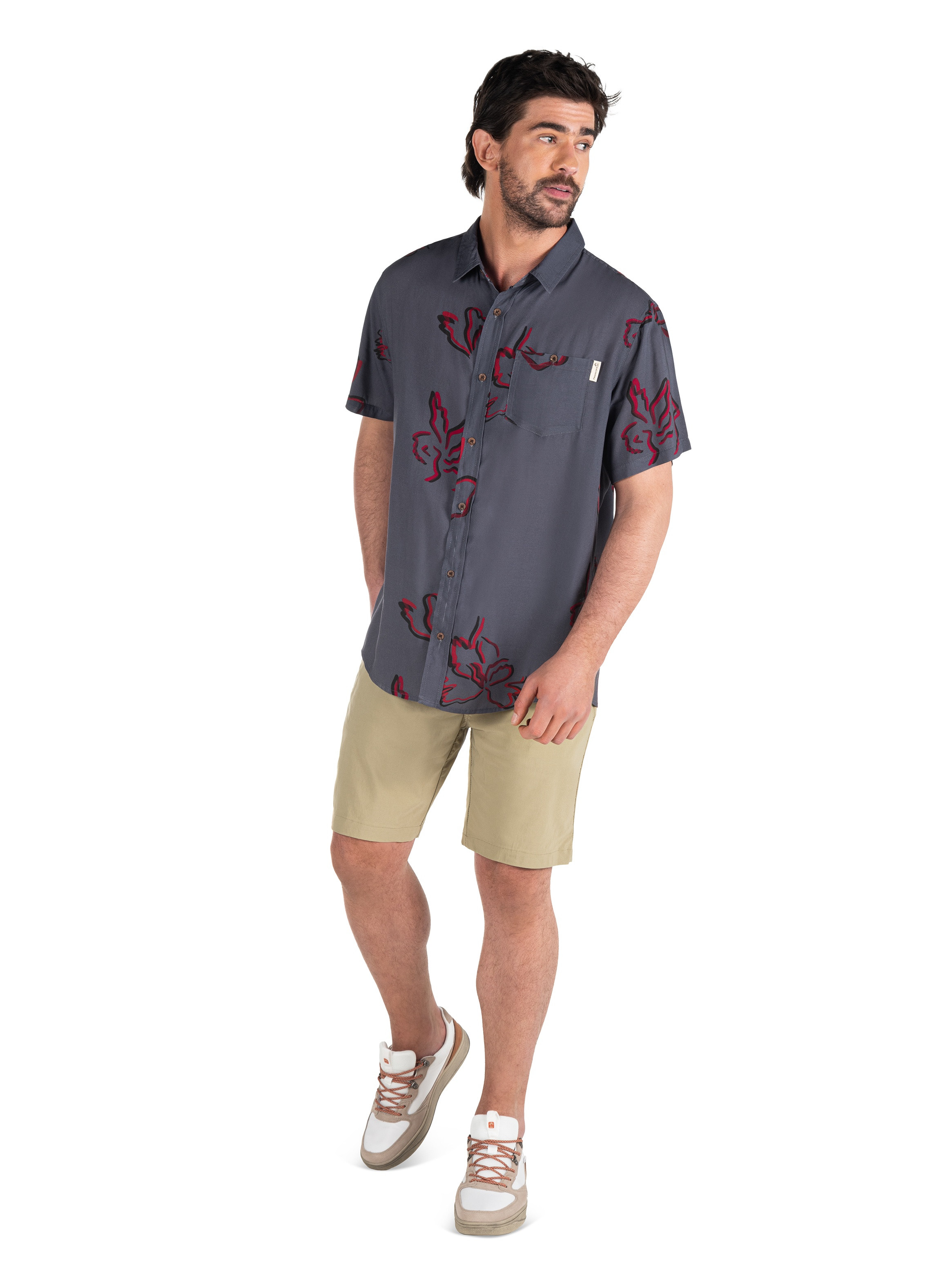 GUAYABERA CASUAL HOMBRE PANAMA JACK - PJH003M | GRIS - 7