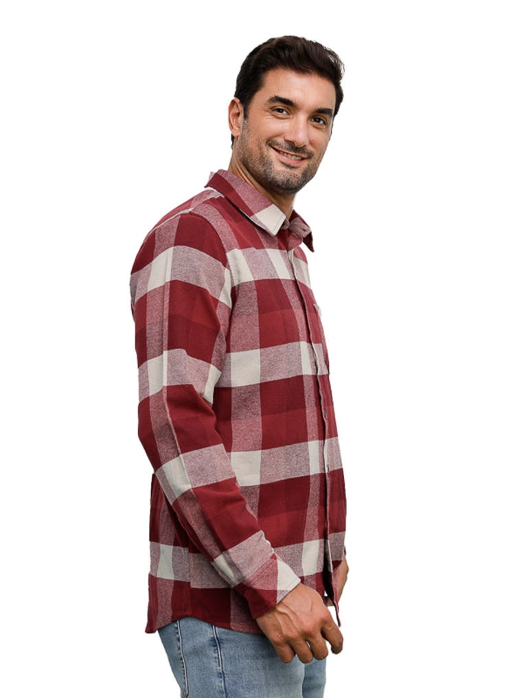 CAMISA HOMBRE TIPO LEÑADORA PANAMA JACK - H941 | BORDO - 2