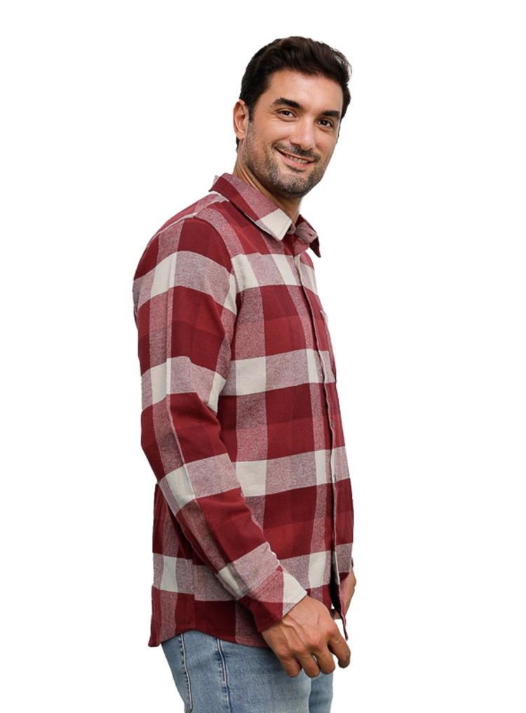 CAMISA HOMBRE TIPO LEÑADORA PANAMA JACK - H941 | BORDO - 2