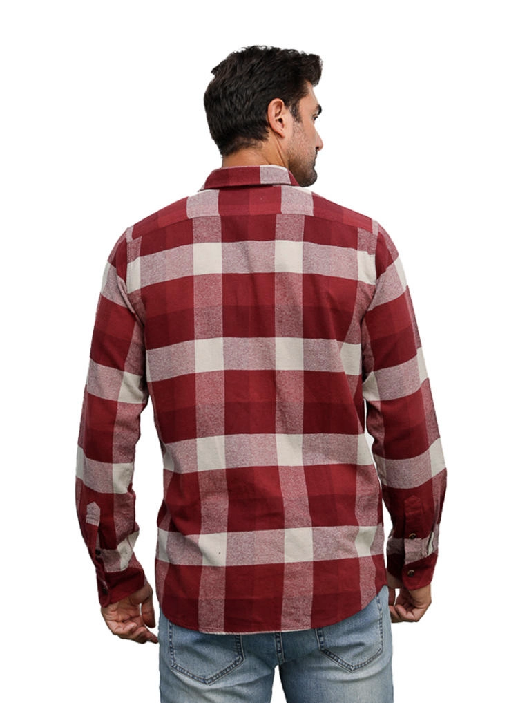 CAMISA HOMBRE TIPO LEÑADORA PANAMA JACK - H941 | BORDO - 3