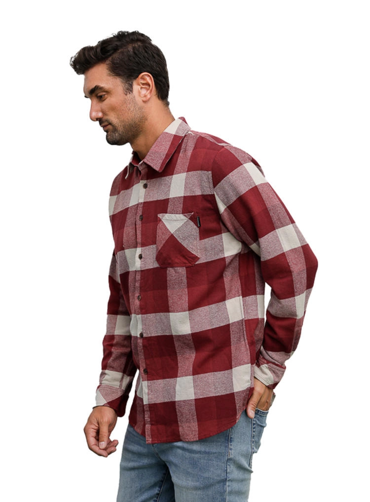 CAMISA HOMBRE TIPO LEÑADORA PANAMA JACK - H941 | BORDO - 4
