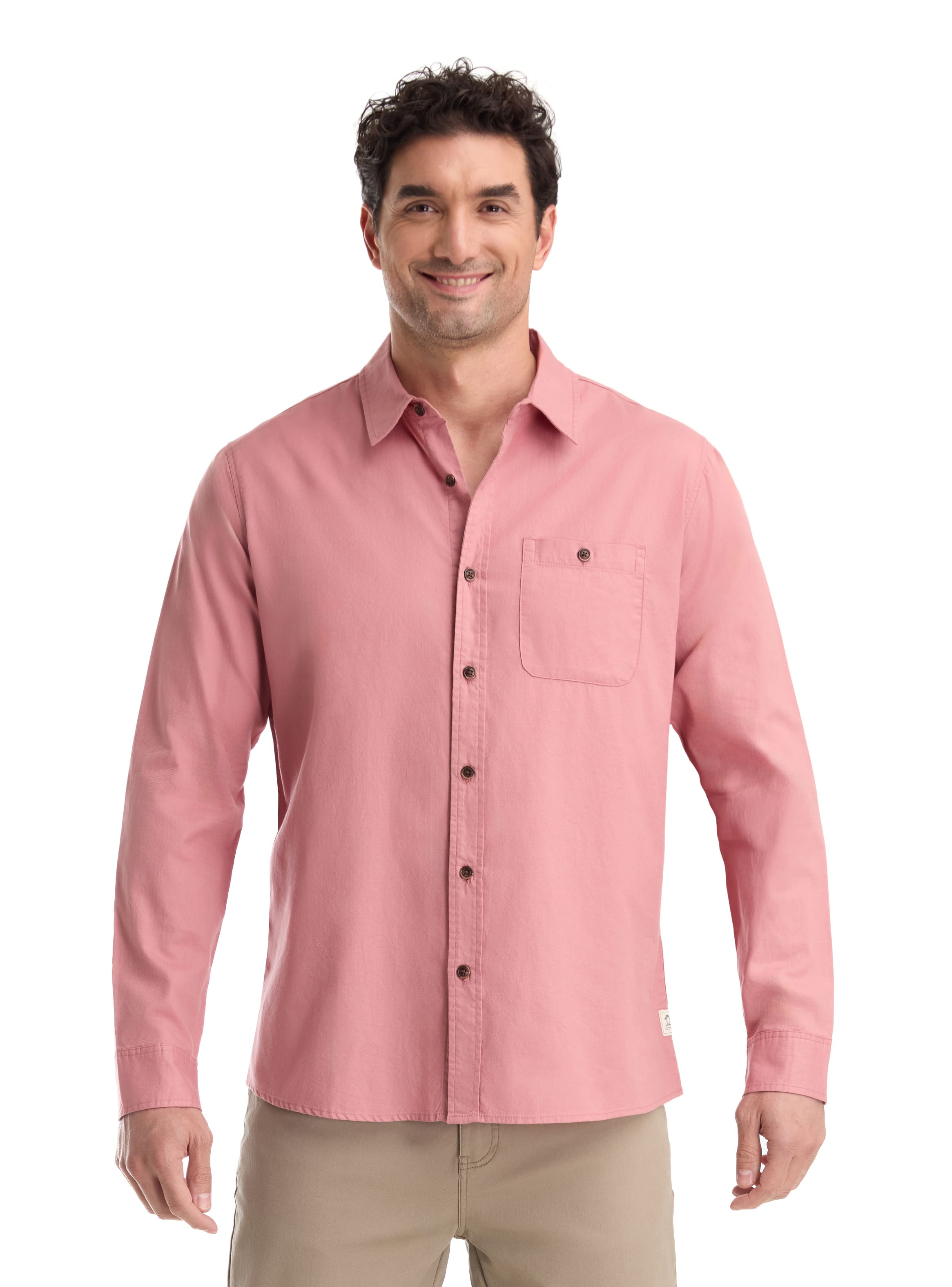 CAMISA CASUAL HOMBRE PANAMA JACK - K867 | ROSA - 1