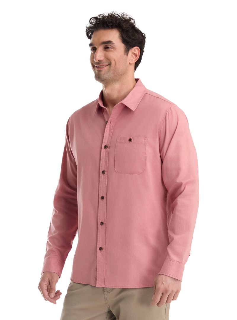 CAMISA CASUAL HOMBRE MANGA LARGA PANAMA JACK - K867 | ROSA - 5