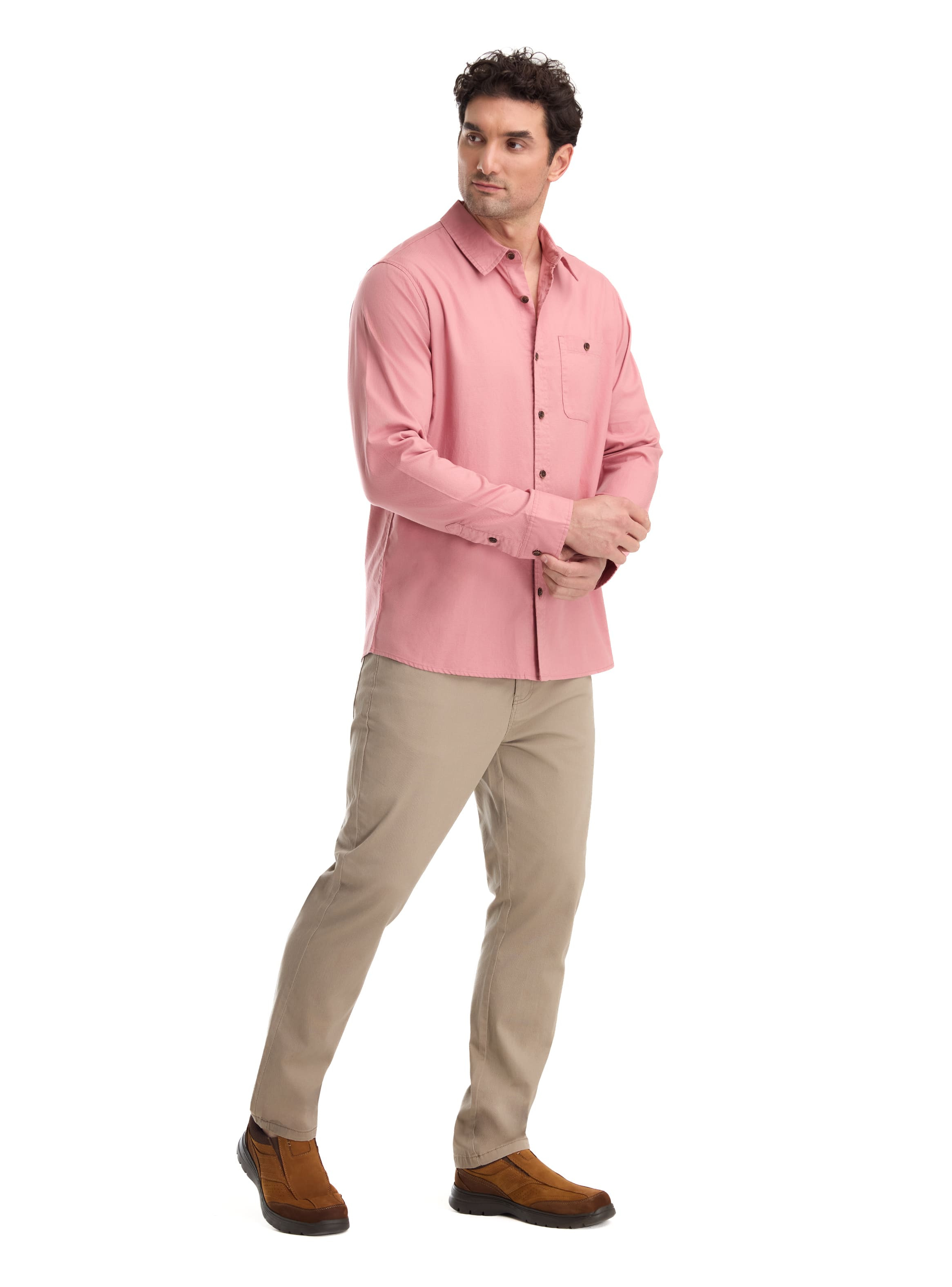 CAMISA CASUAL HOMBRE PANAMA JACK - K867 | ROSA - 6