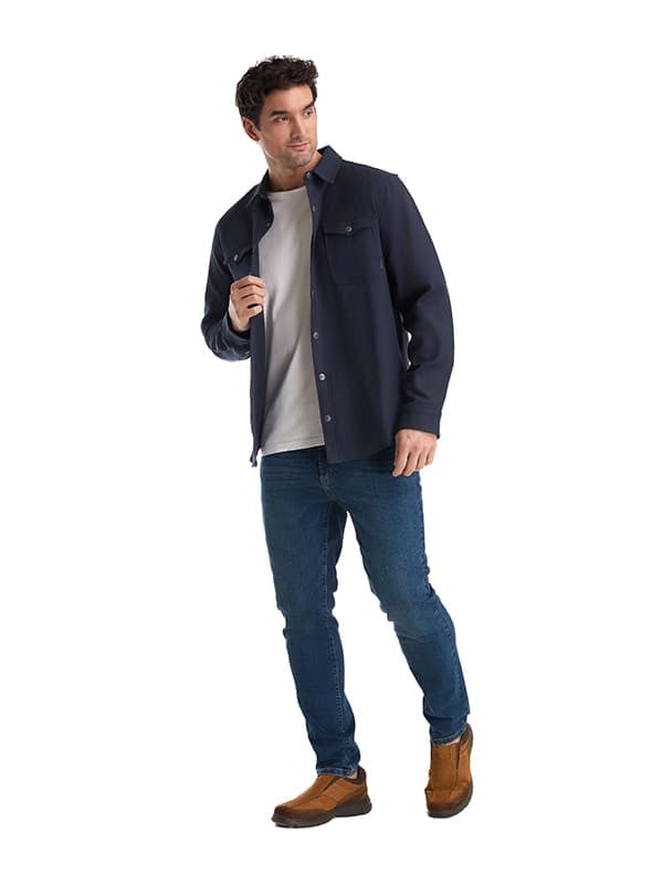 SOBRECAMISA CASUAL HOMBRE PANAMA JACK - K871 | AZUL - 5
