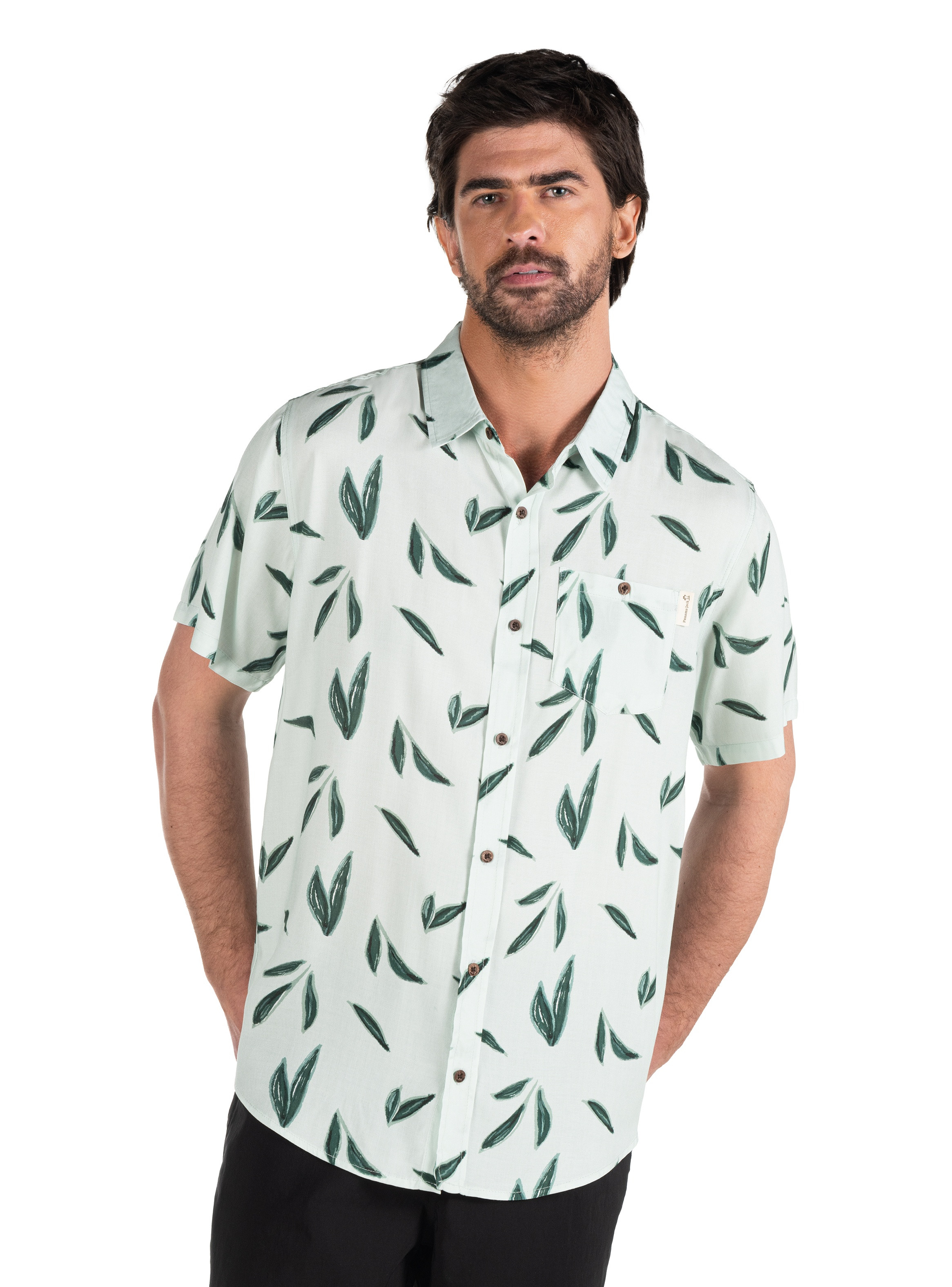 GUAYABERA CASUAL HOMBRE PANAMA JACK - PJH003M | VERDE - 8