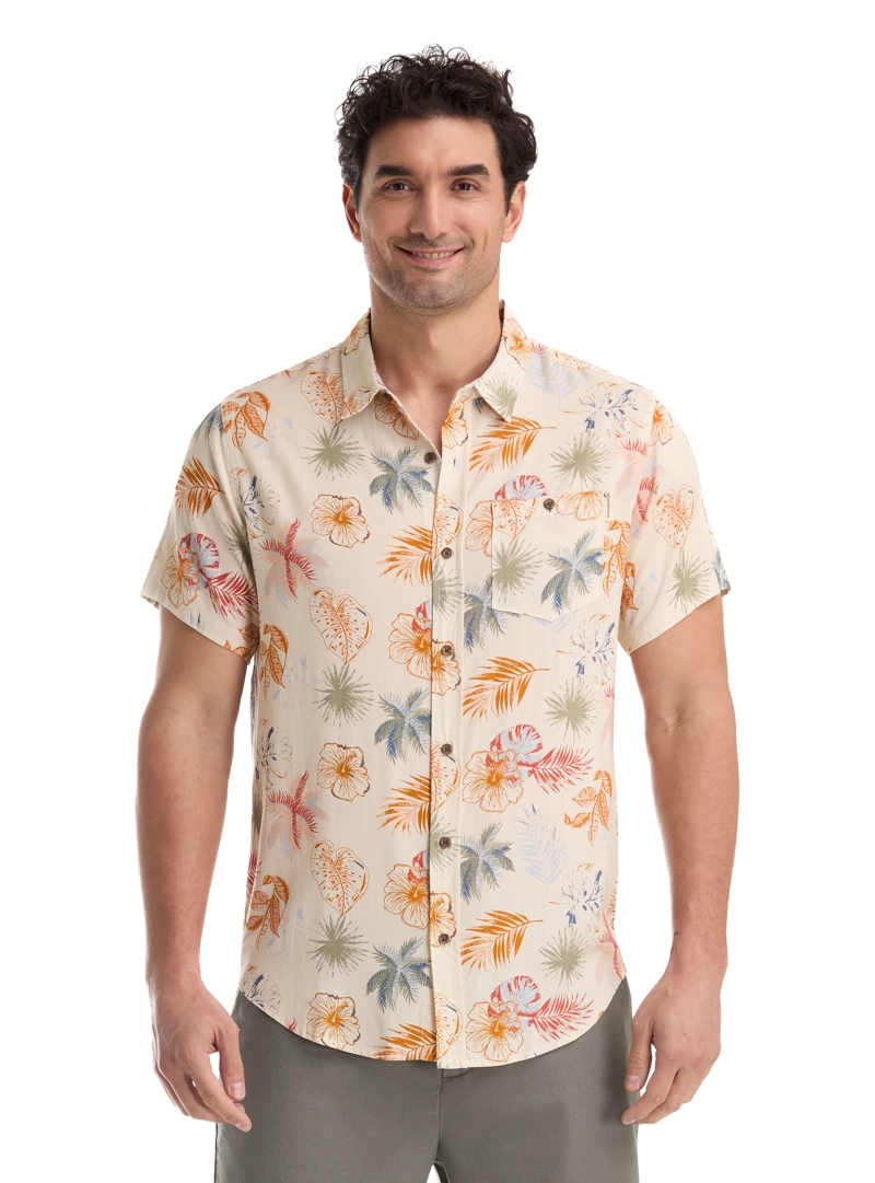 GUAYABERA CASUAL HOMBRE PANAMA JACK - G972 | BEIGE - 1
