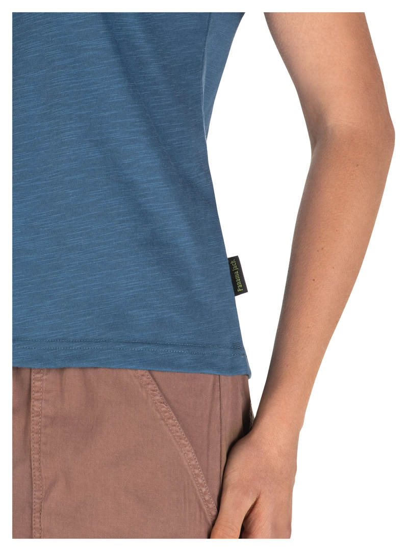 POLERA MUJER MANGA CORTA ALGODON PANAMA JACK - PJM001M | AZUL - 6