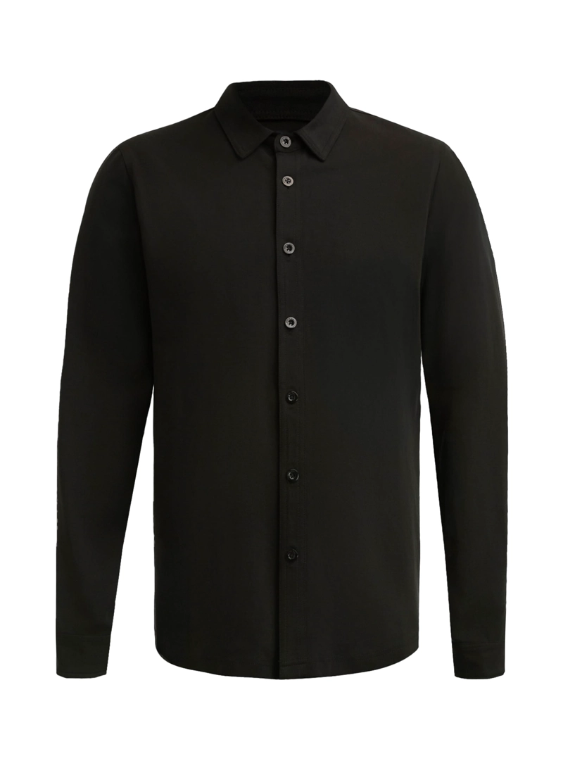CAMISA HOMBRE MANGA LARGA TEXTURA CASUAL PANAMA JACK - L962 | NEGRO - 8