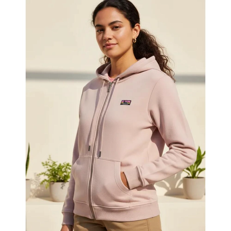 POLERON MUJER CON GORRO PANAMA JACK - J911 | ROSA - 8
