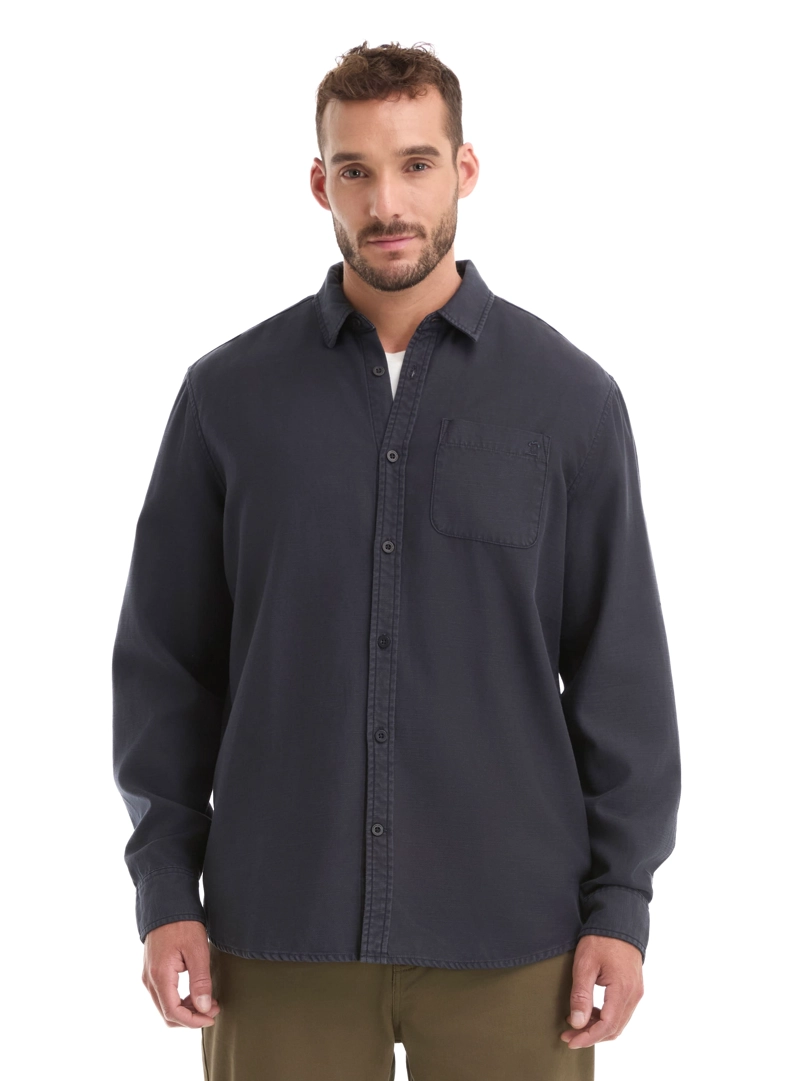 CAMISA HOMBRE MANGA LARGA TWILL CASUAL PANAMA JACK - L961 | NEGRO - 1