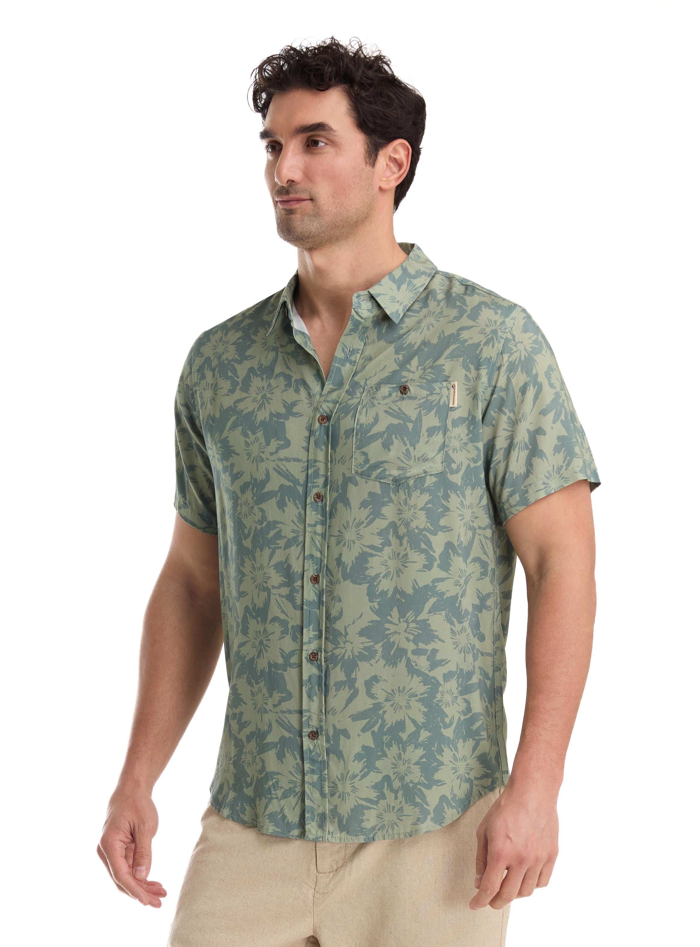 GUAYABERA CASUAL HOMBRE PANAMA JACK - G972 | VERDE OSCURO - 3