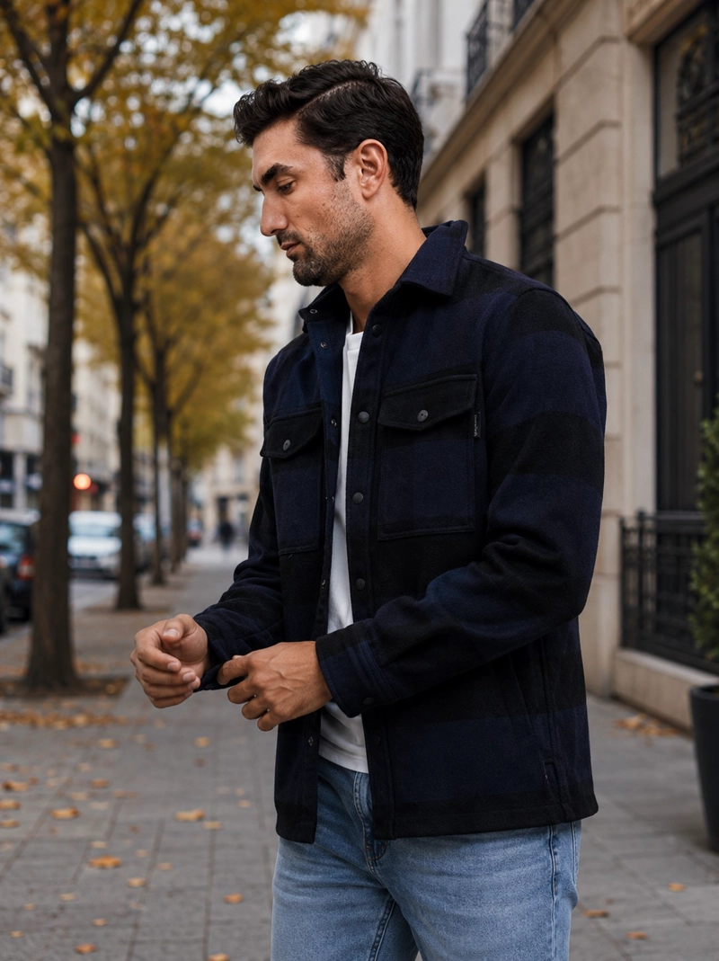 CHAQUETA CASUAL HOMBRE PANAMA JACK - H953 | AZUL - 1