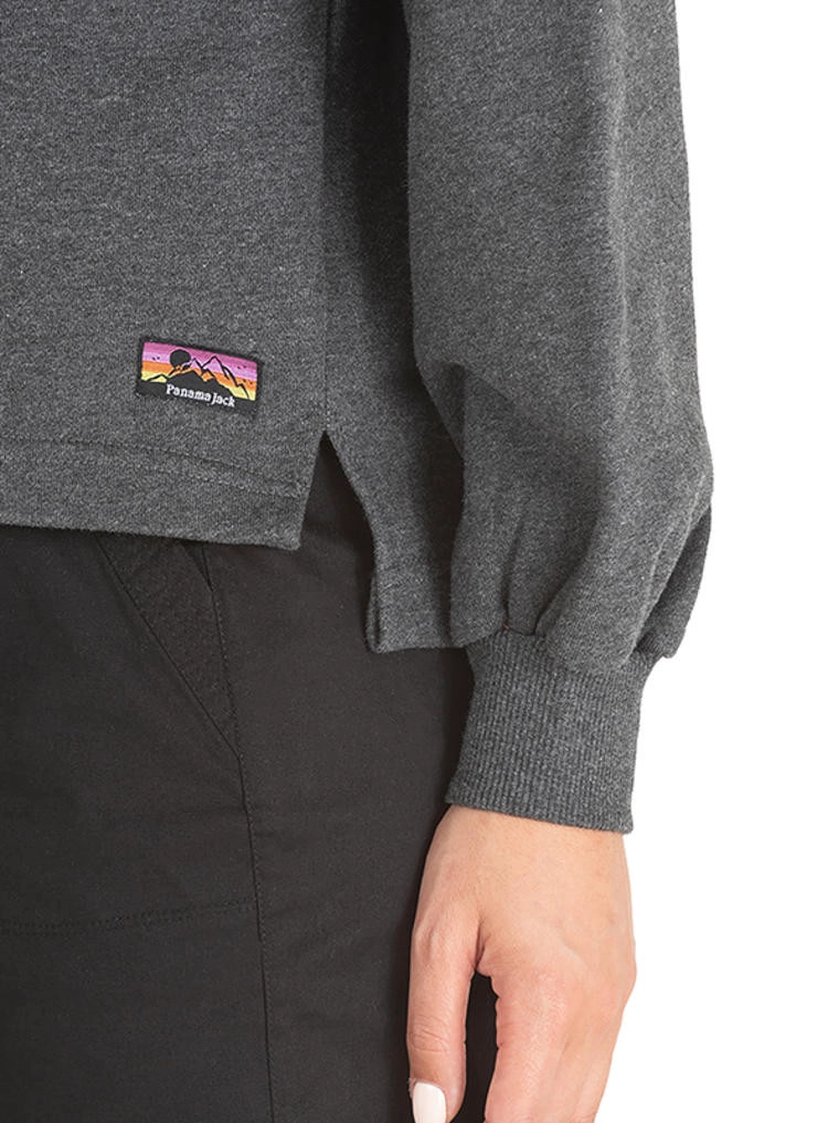 POLERON MUJER ALGODON PANAMA JACK - J912 | GRIS - 6